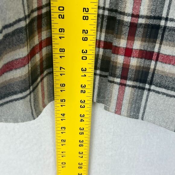 Carhartt Flannel Shirt Men's M Original Fit Heavyweight Gray Red Brown Plaid - Picture 7 of 8